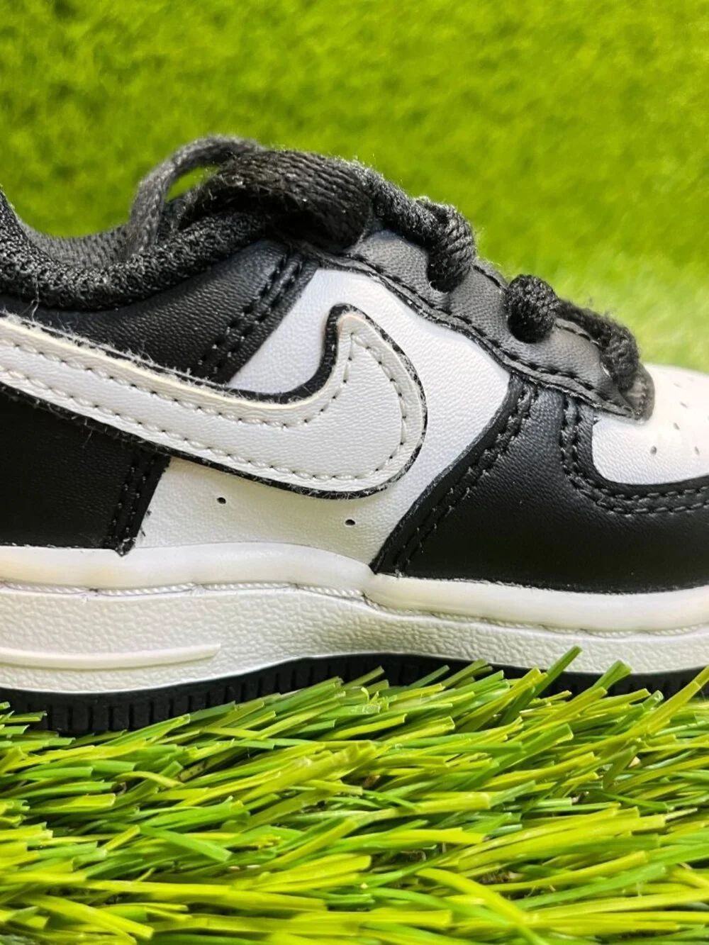 Nike‎ Force 1 '07 Panda Toddler Size 4C White Athletic Leather Shoes Sneakers